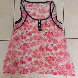 Floral Women blouse Transparent